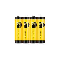 Батарейка солевая SmartBuy ONE R6 (AA) 1.5В (4 в п/э) (SOBZ-2A04S-Eco) (Цена за 1штуку)