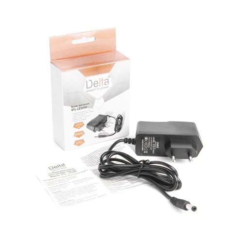 Блок питания Delta+ ETL-121000 (12V 1000mA) фото 2