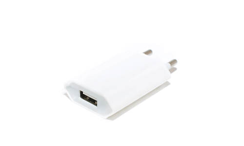 Сетевое зарядное устройство iPhone/iPod белое (5V, 1000 mA)