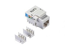 Модуль н/э, RJ-45, cat.6, 90°, 110/Krone тип, под инстр, белый