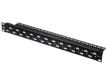 Патч-панель UTP, 19", 24 порта RJ45, cat.6а, 1U, Dual Type, Netko СКС, "J"