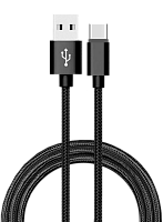 Дата-кабель USB Type-C 3.1 - USB Type-C 3.1, 1,8 м, черный, АТОМ