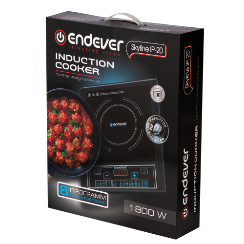 Плитка индукционная ENDEVER Skyline IP-20, черная фото 6 Плитка индукционная ENDEVER Skyline IP-20, черная фото 6