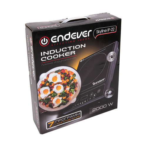 Электрическая плита ENDEVER IP-22 черный фото 2 Электрическая плита ENDEVER IP-22 черный фото 2