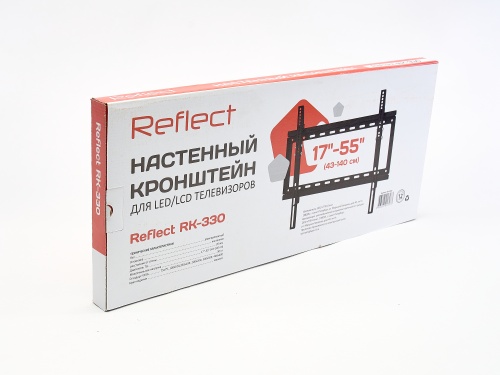 Кронштейн настенный Reflect RК-330 17-55" (наклон 0°/+10°, до 30 кг, черный) фото 5