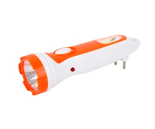 Фонарь Ultraflash LED 3860 аккумуляторный, IP54, 2 режима LED 1W+COB, складная вилка 220В фото 2