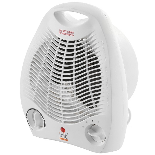 Тепловентилятор IRIT IR-6007 регулятор мощности 1000/2000W, с рег. t°, автоотключение