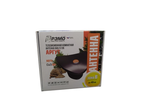 Антенна комнатная РЭМО BAS-5136-DX Аргут (активная, ДМВ, с б/п, 43 дБи, коробка) фото 5
