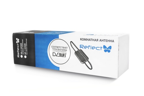Антенна комнатная Reflect plus XA-1 Home c индикатором 5V(активная, DVB-T2, без б/п, 18-25 дБ, кор.) фото 2