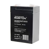 Аккумулятор ROBITON VRLA 6- 4.5/S свинцово-кислотный 6В 3.5Ah (70х47х100)