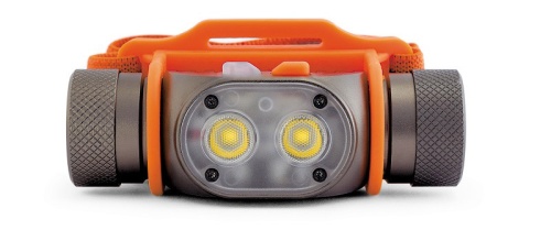 Фонарь ЯРКИЙ ЛУЧ "PANDA 2R" налобный 2xCREE XP-G3 max.800лм, 5 реж., Li-Ion аккум. 2600mAh, встр. ЗУ фото 2