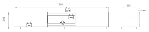 Стойка для ТВ RDS 1800 фото 3