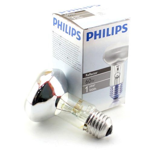 Лампа накаливания PHILIPS Spot NR63 60W E27 30° рефлекторная зеркальная Лампа накаливания PHILIPS Spot NR63 60W E27 30° рефлекторная зеркальная