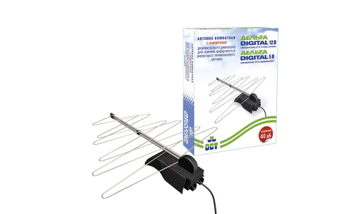 Антенна комнатная Дельта Digital К131А.03.01 5V (активная, DVB-T2, без б/п, 40 дБ, коробка) фото 2 Антенна комнатная Дельта Digital К131А.03.01 5V (активная, DVB-T2, без б/п, 40 дБ, коробка) фото 2