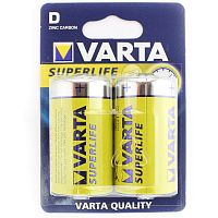 Батарейка солевая VARTA R20 (D) SuperLife 1.5В бл/2