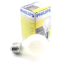 Лампа накаливания PHILIPS A55  75W E27 FR груша матовая