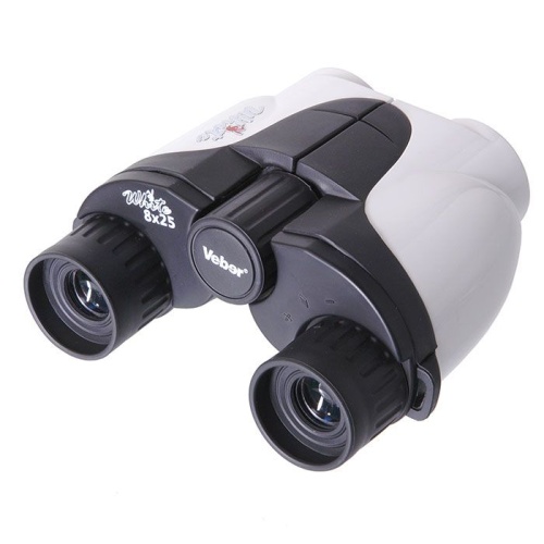 Бинокль Veber White Night 8x25 белый/черный фото 2