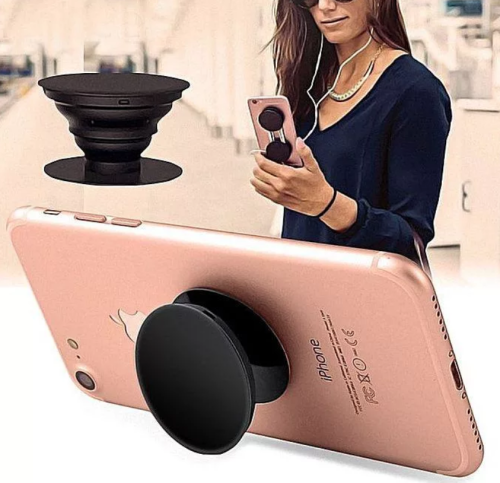 Держатель для смартфона Popsocket черный фото 3