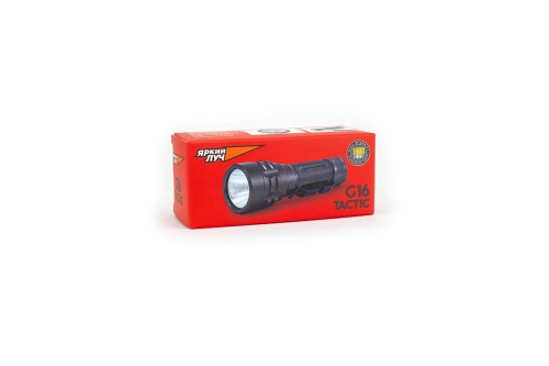 Фонарь ЯРКИЙ ЛУЧ G16 TACTIC Luminus SST-40 5000K, 5режимов, 18650 3200mAh с встроенным ЗУ фото 3
