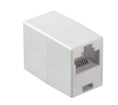 Соединительный модуль RJ-45(8p8c)/белый (прямой контакт)