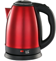 Чайник электрический IRIT IR-1343 1500W, 2л дисковый, корпус нерж. сталь, 220В (красный)