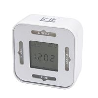Будильник IRIT IR-609 электронный, два уровня подсветки, термометр, календарь, 2xAAA/220В