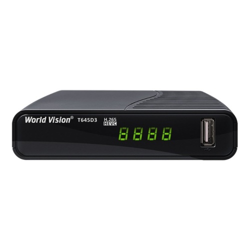 Цифровой ресивер  World Vision T645D3 (Эфирный, DVB-T2/C, HD, Dolby Digital, FM)