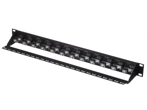 Патч-панель UTP, 19", 24 порта RJ45, cat.6а, 1U, Dual Type, Netko СКС, "J" фото 2