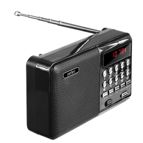 Радиоприемник цифровой Perfeo PALM FM+ 87.5-108МГц/ MP3/ питание USB или 18650/ черный  фото 3