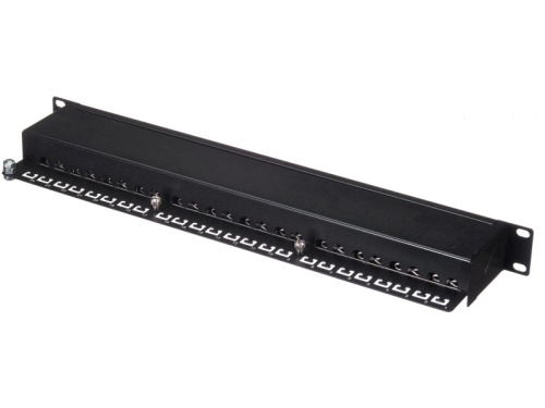 Патч-панель FTP, 19", 24 порта RJ45, cat.6, 1U, Dual Type, Netko СКС, "J" фото 2