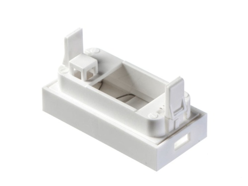 Вставка 45х22,5мм со шторкой для Кейстоуна RJ11, RJ45 фото 2