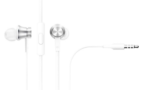 Наушники Xiaomi Mi In-Ear Headphones Basic серебро фото 2