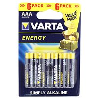 Батарейка щелочная VARTA LR03 (AAA) Energy 1.5В бл/6 
