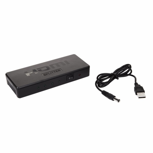 Делитель гнездо HDMI на 4 гнезда HDMI,  пластик  фото 4