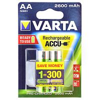 Аккумулятор VARTA HR6 (AA) Ni-MH 2600mAh предзаряженный бл/2 (Цена за 1шт)