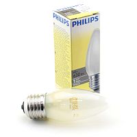 Лампа накаливания PHILIPS B35 60W E27 FR свеча матовая