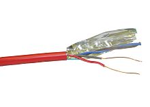 Кабель сигнальный NETKO, экран, КПСЭнг FRLS, 2*2*0.75мм2 (1.0мм) 200м, красный