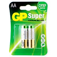 Батарейка щелочная GP LR6 (AA) Super Alkaline 1.5В бл/2,  (Цена за 1шт)