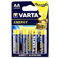 Батарейка щелочная VARTA LR6 (AA) Energy 1.5В бл/4, (Цена за 1шт)