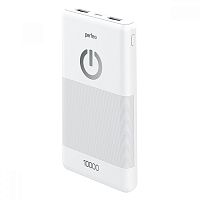 Внешний аккумулятор Perfeo,10000 mah + Micro usb /In Micro usb /Out USB 1 А, 2.1A/ White, PF_B4297