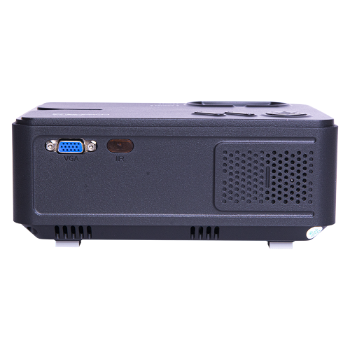 Видеопроектор ATOM-813B, LCD, 2000 lum, 1280*720, 220V, 5V, Mirror screen, черный фото 5