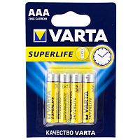 Батарейка солевая VARTA R03 (AAA) SuperLife 1.5В бл/4,(Цена за 1шт)