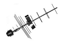 Антенна уличная Дельта Н381А 12V б/к (активная, МВ-ДМВ, с б/п, 19,5-31 дБ, пакет)