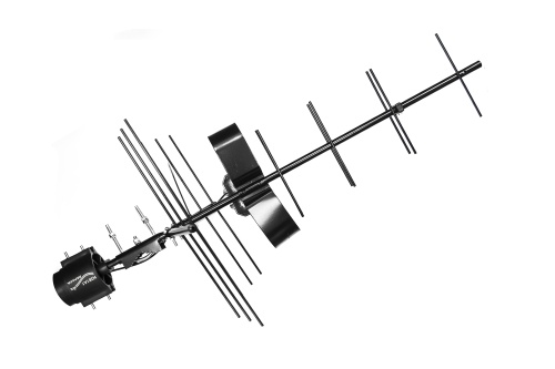 Антенна уличная Дельта Н381А 12V б/к (активная, МВ-ДМВ, с б/п, 19,5-31 дБ, пакет)