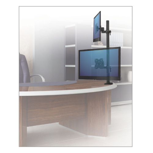 Кронштейн для мониторов Kromax OFFICE-5 15-32" (наклон +15°, поворот 360°, 2 x 6 кг, серый) фото 3 Кронштейн для мониторов Kromax OFFICE-5 15-32" (наклон +15°, поворот 360°, 2 x 6 кг, серый) фото 3