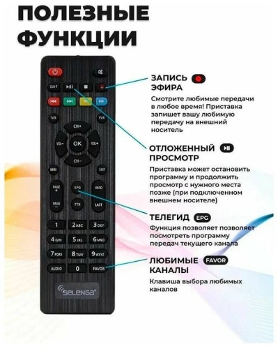 Цифровой ресивер  Selenga HD950D (Эфирный DVB-T2/C, Dolby Digital) фото 9