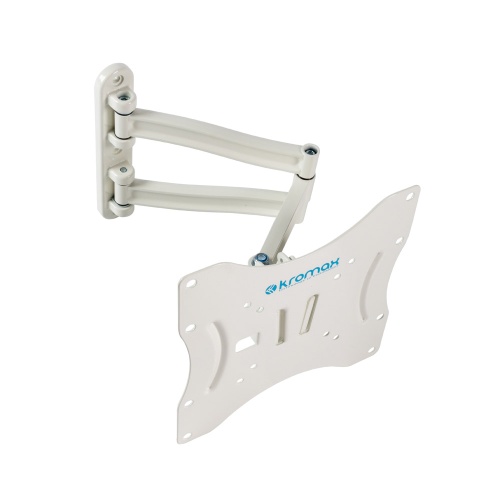 Кронштейн настенный Kromax TECHNO-3 White 15-40" (наклон +8°/-15°, поворот 180°, до 20 кг, белый) фото 3