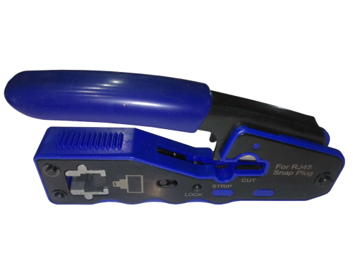 Инструмент обжимной для коннекторов со сквозным отверстием EZNetko plug RJ-45 (8p8c), NT-670