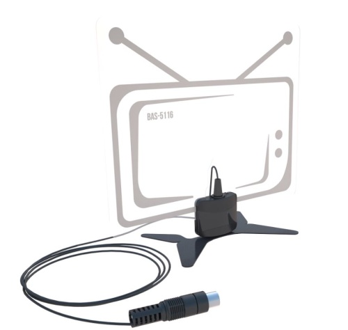 Антенна комнатная РЭМО BAS-5116-USB РЕКОРД (активная, 5V, ДМВ, без б/п, 32 дБи, коробка) фото 2