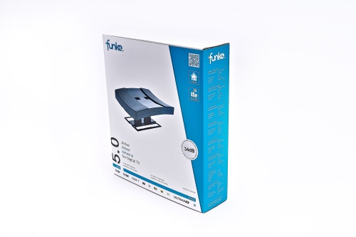 Антенна комнатная Funke Home 5.0 (активная, DVB-T2, без б/п,  40 км) фото 2